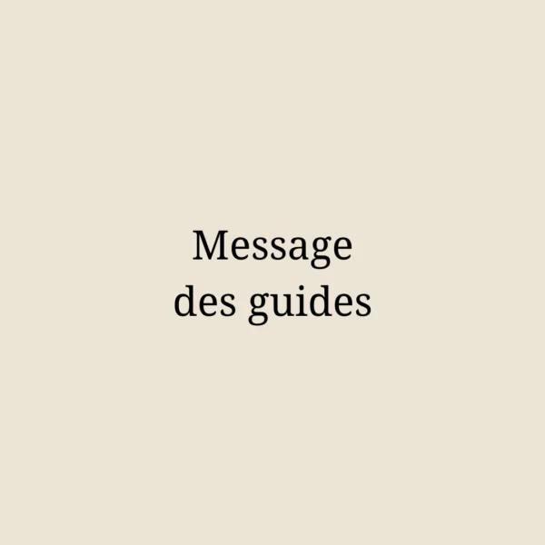message des guides