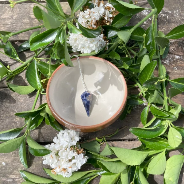 Pendule Sodalite - Pointe facettée
