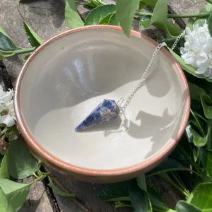 Pendule Sodalite – Pointe facettée